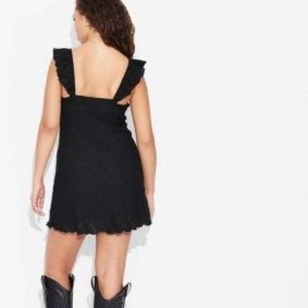 Women's Ruffle Sleeve Eyelet Mini A-Line Dress - Wild Fable Size XL - Picture 2 of 7